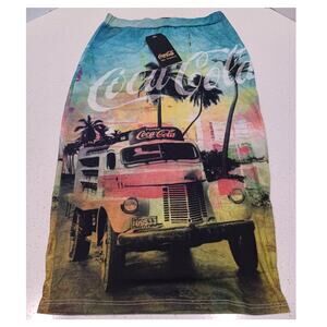 New Coca Cola Stretch Pencil Skirt Multicolored One Size